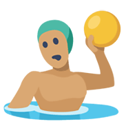 🤽🏽 Emoji Persona Jugando Al Waterpolo: Tono De Piel Medio en Facebook 2.1.
