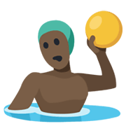 🤽🏿 Emoji Persona Jugando Al Waterpolo: Tono De Piel Oscuro en Facebook 2.1.