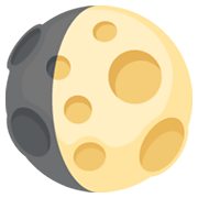 Emoji 🌔 Gibbosa Crescente su Facebook 2.1.