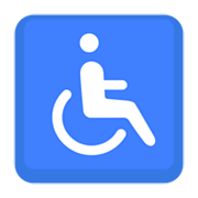 Emoji ♿ Simbolo Della Disabilità su Facebook 2.1.