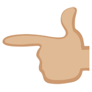 👈🏼 Emoji nach links weisender Zeigefinger: mittelhelle Hautfarbe Facebook 2.1.