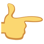👉 Emoji Dorso Da Mão Com Dedo Indicador Apontando Para A Direita na Facebook 2.1.