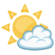 🌤️ Emoji Sol Com Nuvens na Facebook 2.1.