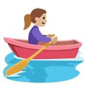 Emoji 🚣🏼‍♀️ Donna In Barca A Remi: Carnagione Abbastanza Chiara su Facebook 2.1.