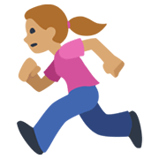 🏃🏼‍♀️ Emoji Mujer Corriendo: Tono De Piel Claro Medio en Facebook 2.1.