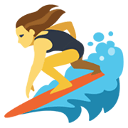 Emoji 🏄‍♀️ Surfista Donna su Facebook 2.1.