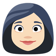 👩🏻 Emoji Frau: helle Hautfarbe Facebook 2.1.