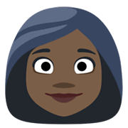 👩🏿 Emoji Frau: dunkle Hautfarbe Facebook 2.1.