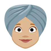 Emoji 👳🏼‍♀️ Donna Con Turbante: Carnagione Abbastanza Chiara su Facebook 2.1.