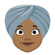Emoji 👳🏾‍♀️ Donna Con Turbante: Carnagione Abbastanza Scura su Facebook 2.1.