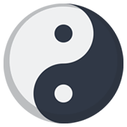Emoji ☯️ Yin E Yang su Facebook 2.1.
