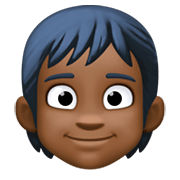 🧑🏿 Emoji Erwachsener: dunkle Hautfarbe Facebook 3.0.