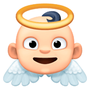 👼🏻 Emoji Bebé ángel: Tono De Piel Claro en Facebook 3.0.