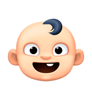 👶🏻 Emoji Bebé: Tono De Piel Claro en Facebook 3.0.