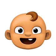 Emoji 👶🏽 Neonato: Carnagione Olivastra su Facebook 3.0.