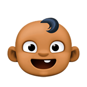👶🏾 Emoji Bebê: Pele Morena Escura na Facebook 3.0.