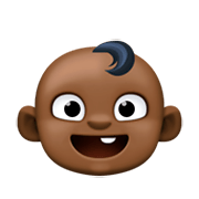 Emoji 👶🏿 Neonato: Carnagione Scura su Facebook 3.0.