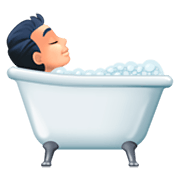 🛀🏻 Emoji Pessoa Tomando Banho: Pele Clara na Facebook 3.0.