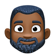 🧔🏿 Emoji Persona Con Barba: Tono De Piel Oscuro en Facebook 3.0.