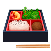 Émoji 🍱 Boîte Déjeuner sur Facebook 3.0.