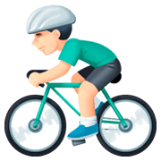 🚴🏻 Emoji Persona En Bicicleta: Tono De Piel Claro en Facebook 3.0.