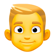 👱‍♂️ Emoji Homem: Cabelo Loiro na Facebook 3.0.