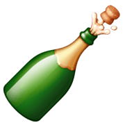 🍾 Emoji Flasche mit knallendem Korken Facebook 3.0.