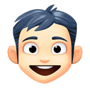 👦🏻 Emoji Niño: Tono De Piel Claro en Facebook 3.0.