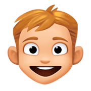 Emoji 👦🏼 Bambino: Carnagione Abbastanza Chiara su Facebook 3.0.