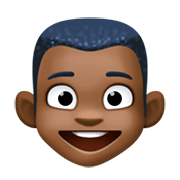 👦🏿 Emoji Junge: dunkle Hautfarbe Facebook 3.0.