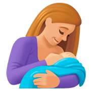 🤱🏼 Emoji Lactancia Materna: Tono De Piel Claro Medio en Facebook 3.0.