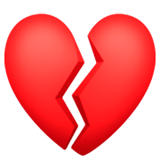 Emoji 💔 Cuore Infranto su Facebook 3.0.