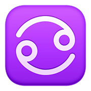 Emoji ♋ Segno Zodiacale Del Cancro su Facebook 3.0.