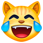 Emoji 😹 Gatto Con Lacrime Di Gioia su Facebook 3.0.