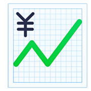 💹 Emoji steigender Trend mit Yen-Zeichen Facebook 3.0.
