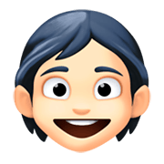 🧒🏻 Emoji Kind: helle Hautfarbe Facebook 3.0.