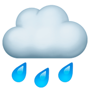 Emoji 🌧️ Pioggia su Facebook 3.0.