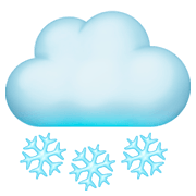 🌨️ Emoji Wolke mit Schnee Facebook 3.0.