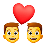 👨‍❤️‍👨 Emoji Pareja Enamorada: Hombre Y Hombre en Facebook 3.0.