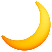 Emoji 🌙 Spicchio Di Luna su Facebook 3.0.