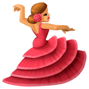 💃🏽 Emoji Mulher Dançando: Pele Morena na Facebook 3.0.