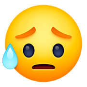 😥 Emoji Cara Triste Pero Aliviada en Facebook 3.0.