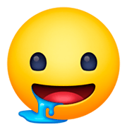 Emoji 🤤 Faccina Che Sbava su Facebook 3.0.