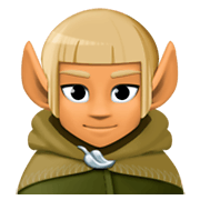 Emoji 🧝🏽 Elfo: Carnagione Olivastra su Facebook 3.0.