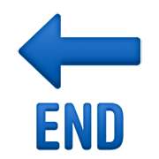 🔚 Emoji Seta «END» na Facebook 3.0.