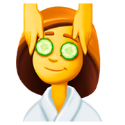 Emoji 💆 Persona Che Riceve Un Massaggio su Facebook 3.0.