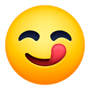 Emoji 😋 Faccina Che Si Lecca I Baffi su Facebook 3.0.