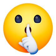 Emoji 🤫 Faccina Che Zittisce su Facebook 3.0.