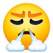 Emoji 😤 Faccina Che Sbuffa su Facebook 3.0.