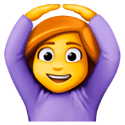 🙆 Emoji Person mit Händen auf dem Kopf Facebook 3.0.